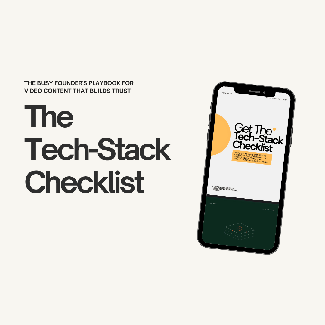 The Tech-Stack Checklist